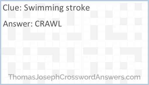 Swimming stroke Answer