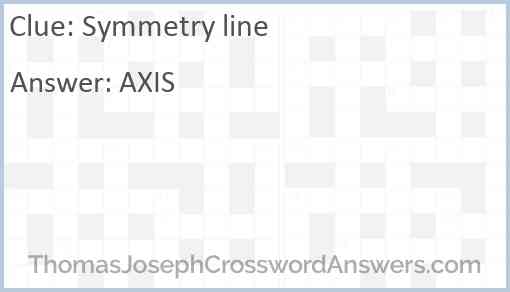 Symmetry line Answer