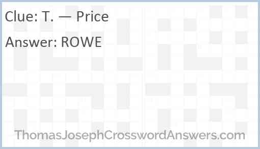 T. — Price Answer