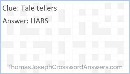 Tale tellers Answer