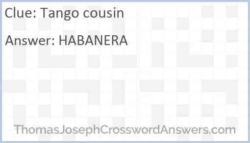 Tango cousin Answer