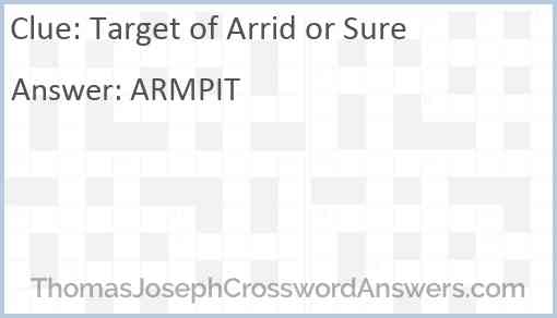 Target of Arrid or Sure Answer