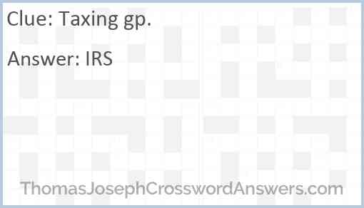 Taxing gp. Answer
