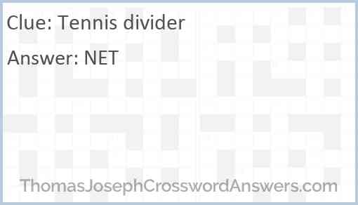 Tennis divider Answer