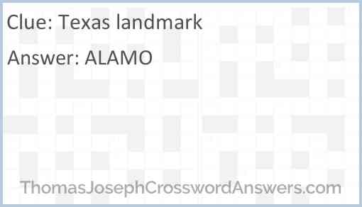 Texas landmark Answer