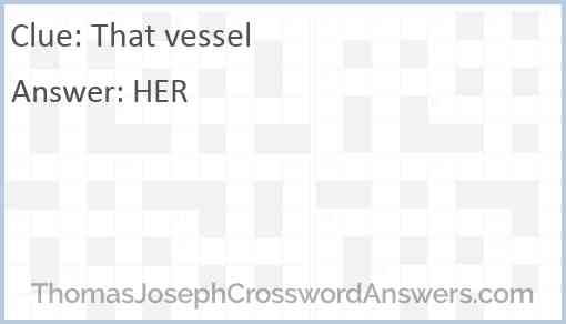 That vessel Answer