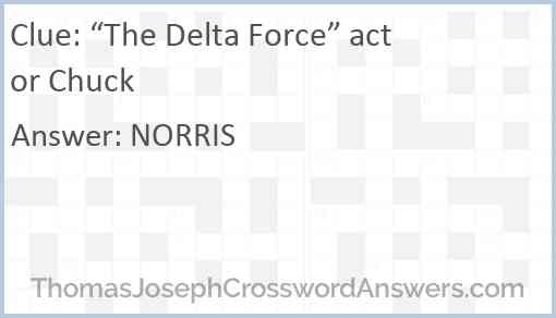 “The Delta Force” actor Chuck Answer