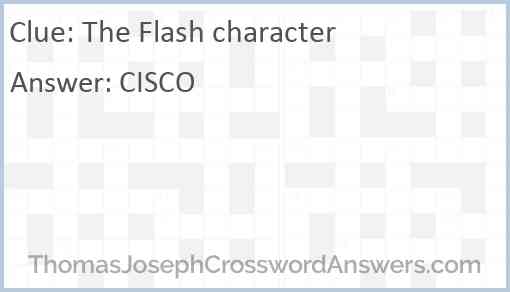 The Flash character Answer