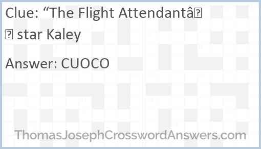 “The Flight Attendant” star Kaley Answer