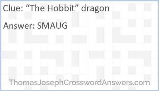 “The Hobbit” dragon Answer