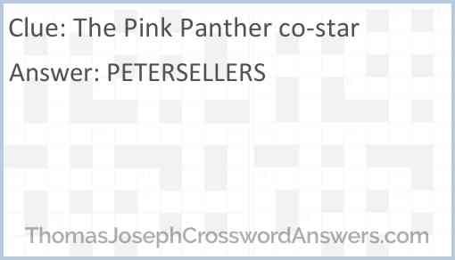 The Pink Panther co-star Answer