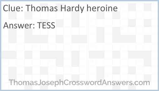 Thomas Hardy heroine Answer