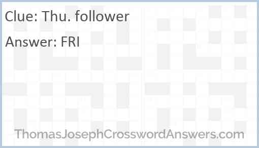 Thu. follower Answer