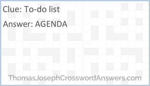 To-do list Answer