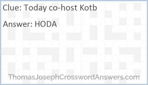 “Today” co-host Kotb Answer