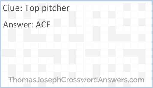 Top pitcher Answer