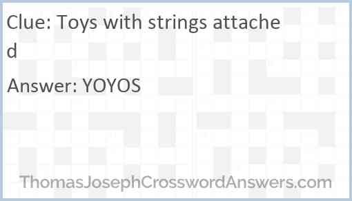 Toys with strings attached Answer