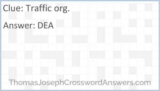 Traffic org. Answer