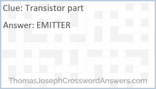 Transistor part Answer