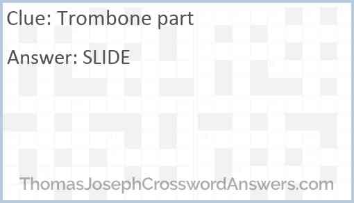 Trombone part Answer