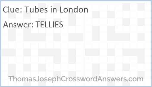Tubes in London Answer