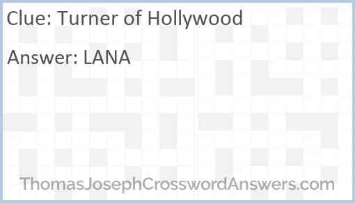 Turner of Hollywood Answer