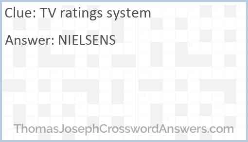 TV ratings system Answer