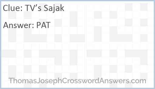 TV’s Sajak Answer