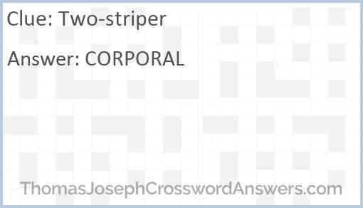 Two-striper Answer