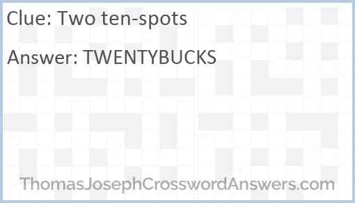 Two ten-spots Answer