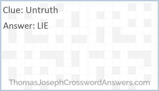 Untruth Answer