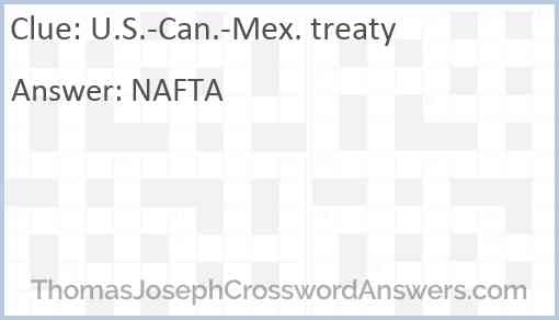 U.S.-Can.-Mex. treaty Answer