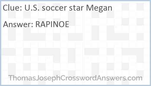 U.S. soccer star Megan Answer