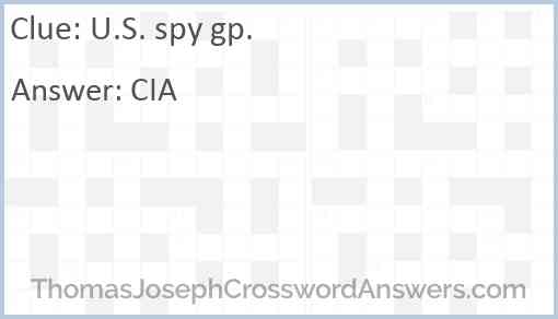 U.S. spy gp. Answer