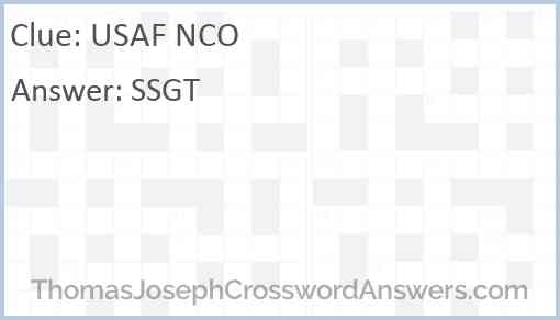 USAF NCO Answer