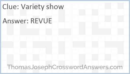 Variety show Answer