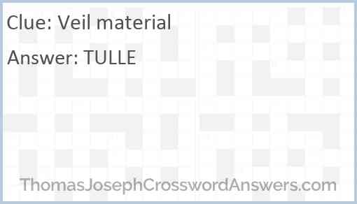 Veil material Answer