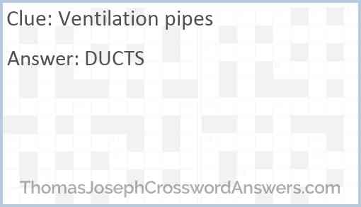 Ventilation pipes Answer