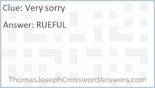 Very sorry Answer