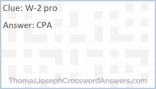 W-2 pro Answer