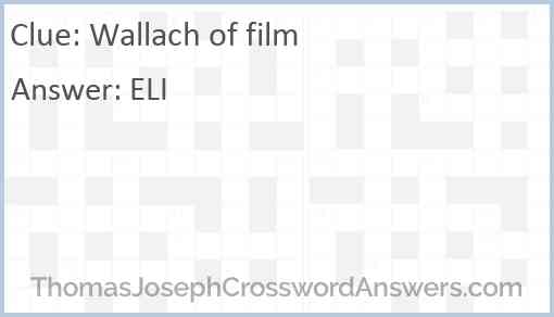 Wallach of film Answer