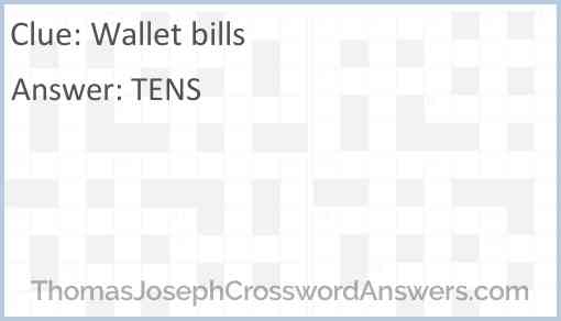 Wallet bills Answer