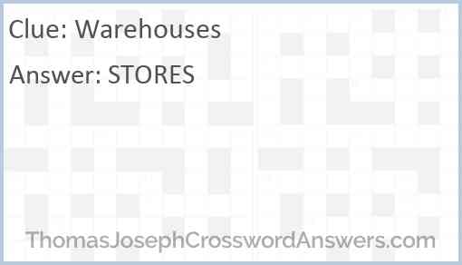 Warehouses Answer