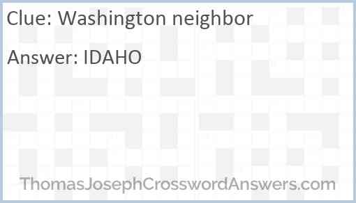 Washington neighbor Answer
