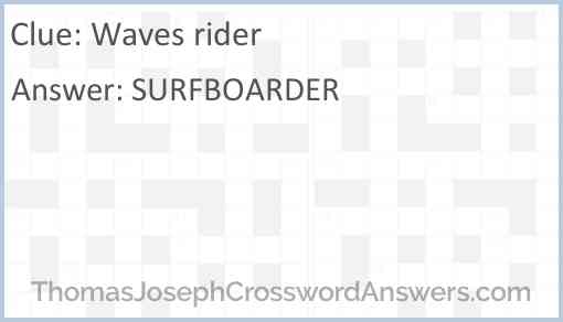 Waves rider Answer