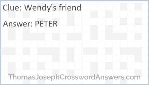 Wendy’s friend Answer