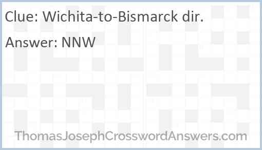 Wichita-to-Bismarck dir. Answer