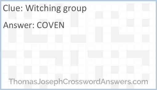 Witching group Answer