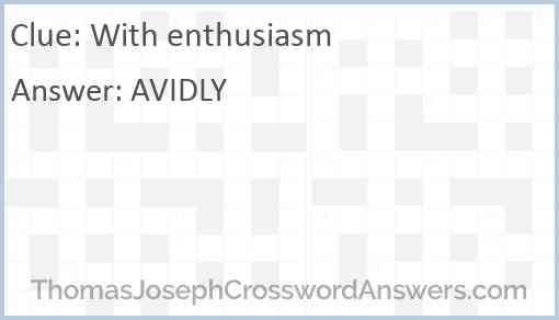 With enthusiasm Answer