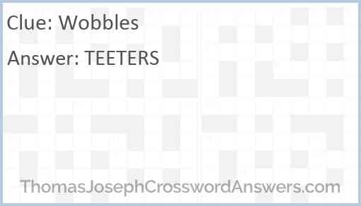 Wobbles Answer